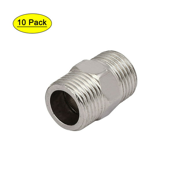 3/4" Male x 3/4" Male Hex Nipple Stainless Steel SS304 Threaded Pipe Fitting US 